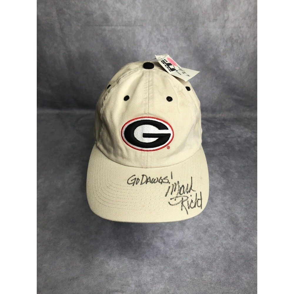 Georgia Bulldogs Mark richt signed hat